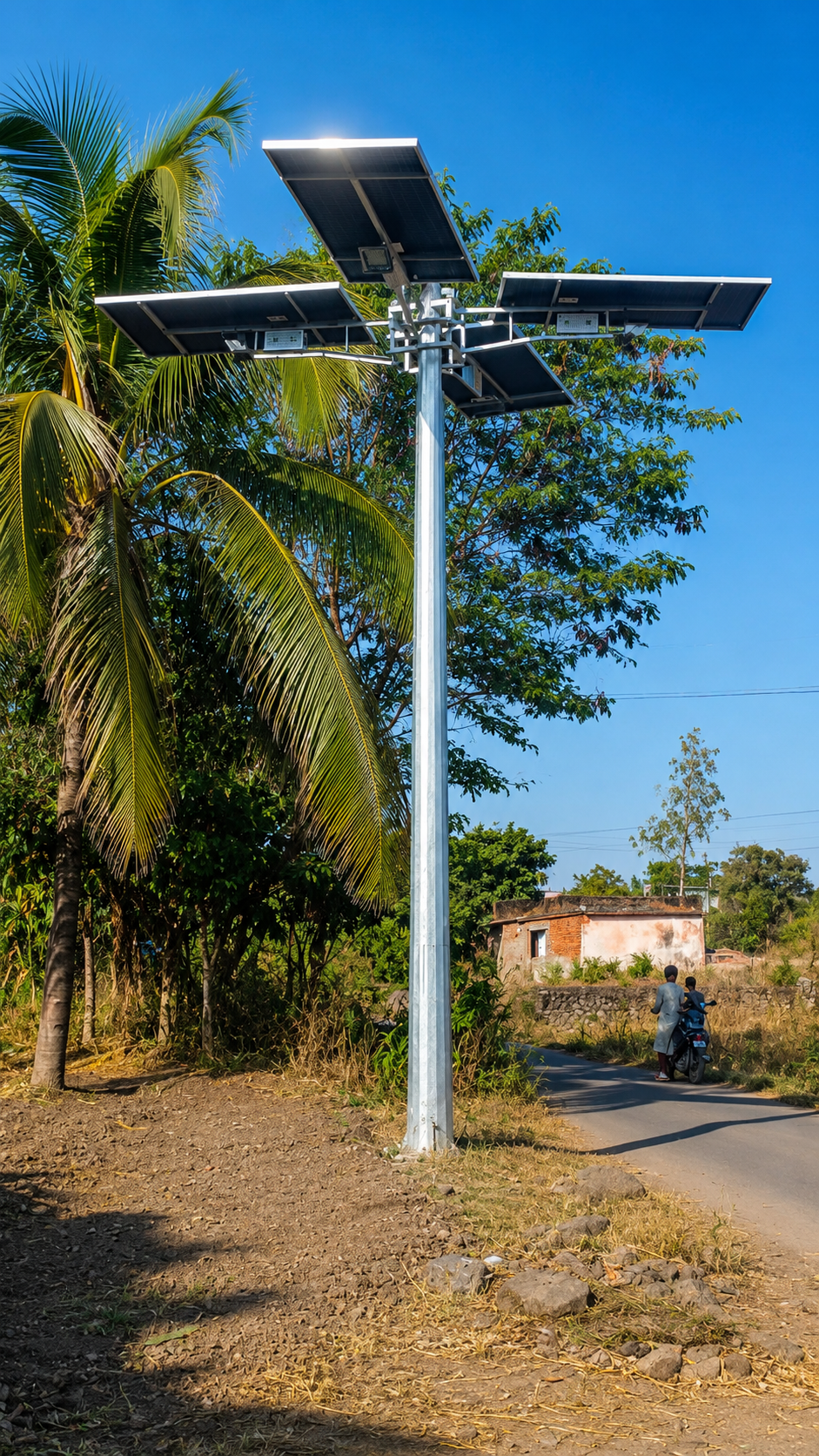 Solar Street Light High Mast Lighting System